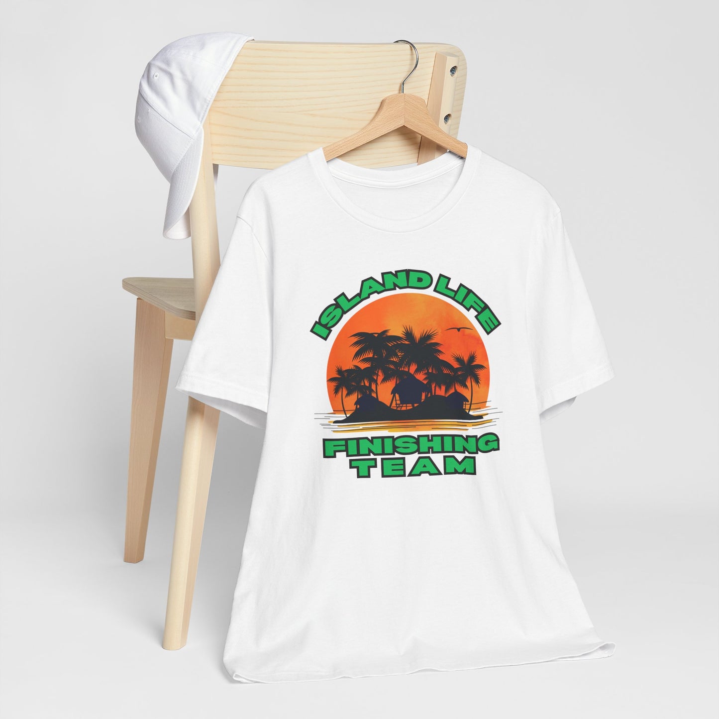 Island Life Finishing Team Tee, Summer Vibes T-Shirt, Beachwear, Vacation Clothing, Gift for Ocean Lovers