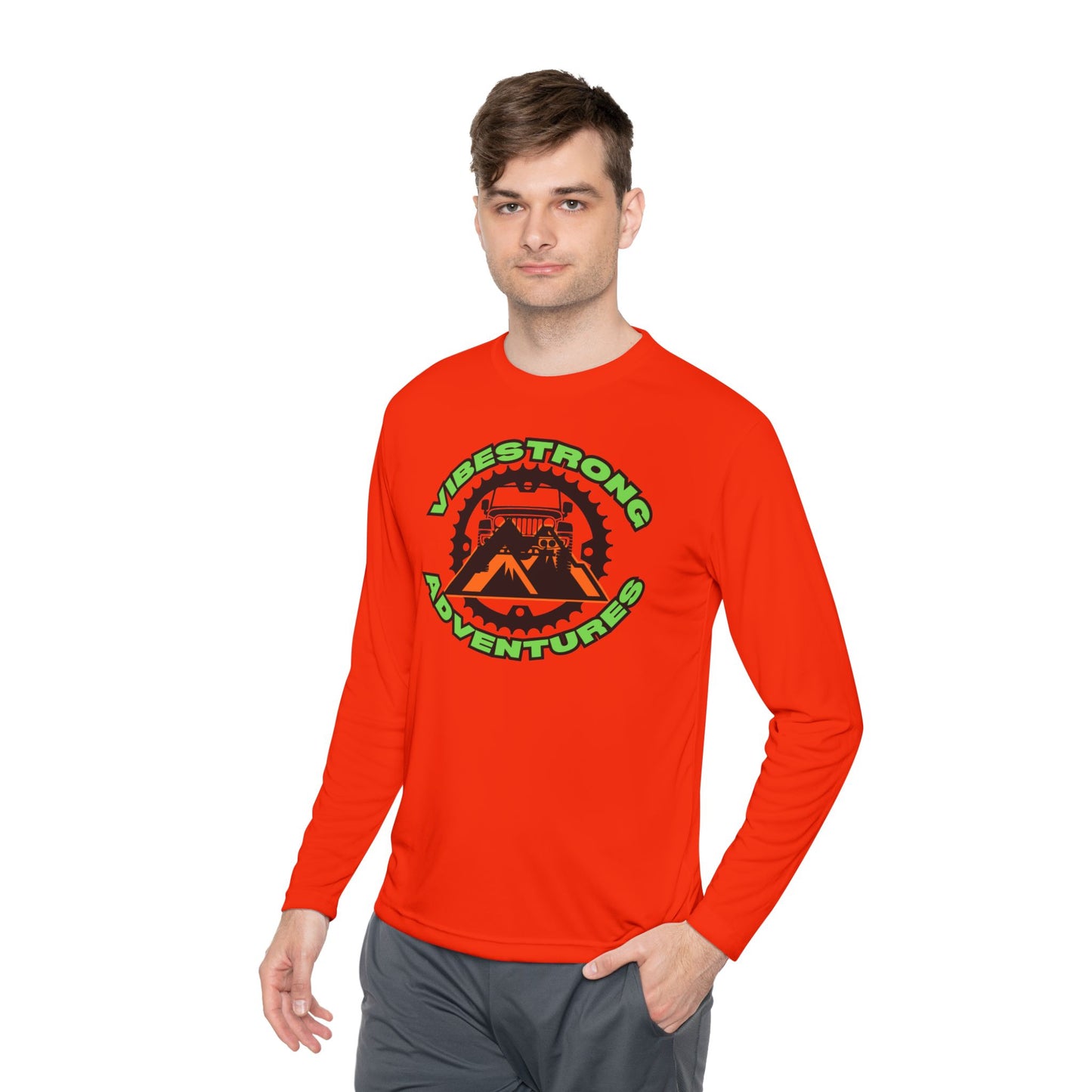 VibeStrong Adventure Tee | Unisex Long Sleeve T-Shirt, Outdoor Shirt, Travel Essentials, Adventure Gear, Gift for Explorers