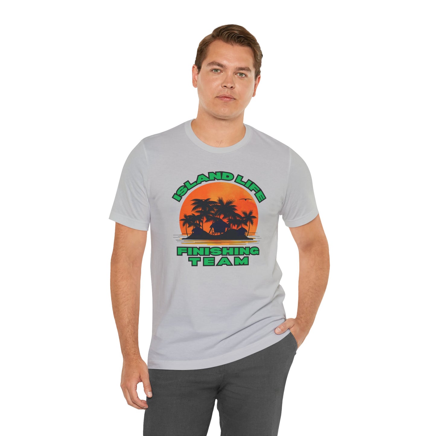 Island Life Finishing Team Tee, Summer Vibes T-Shirt, Beachwear, Vacation Clothing, Gift for Ocean Lovers