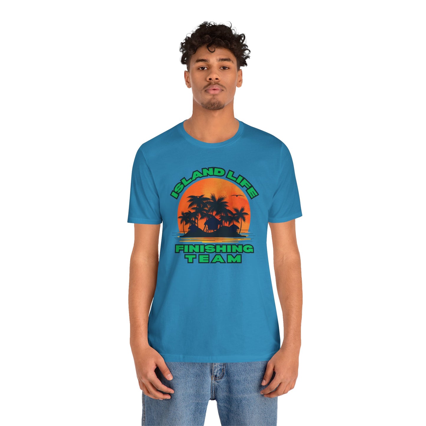 Island Life Finishing Team Tee, Summer Vibes T-Shirt, Beachwear, Vacation Clothing, Gift for Ocean Lovers