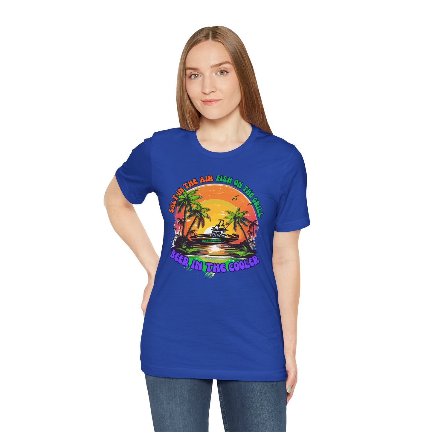 T-Shirt - Chill Vibes Retro Unisex Tee, Perfect for Beach Lovers, Great for Vacation, Summer Parties, Barbecues, Casual Wear