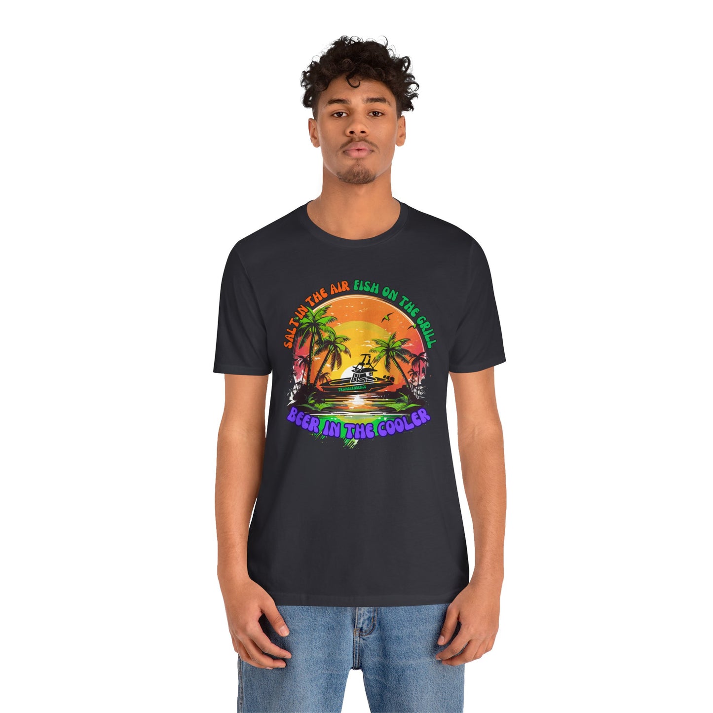T-Shirt - Chill Vibes Retro Unisex Tee, Perfect for Beach Lovers, Great for Vacation, Summer Parties, Barbecues, Casual Wear