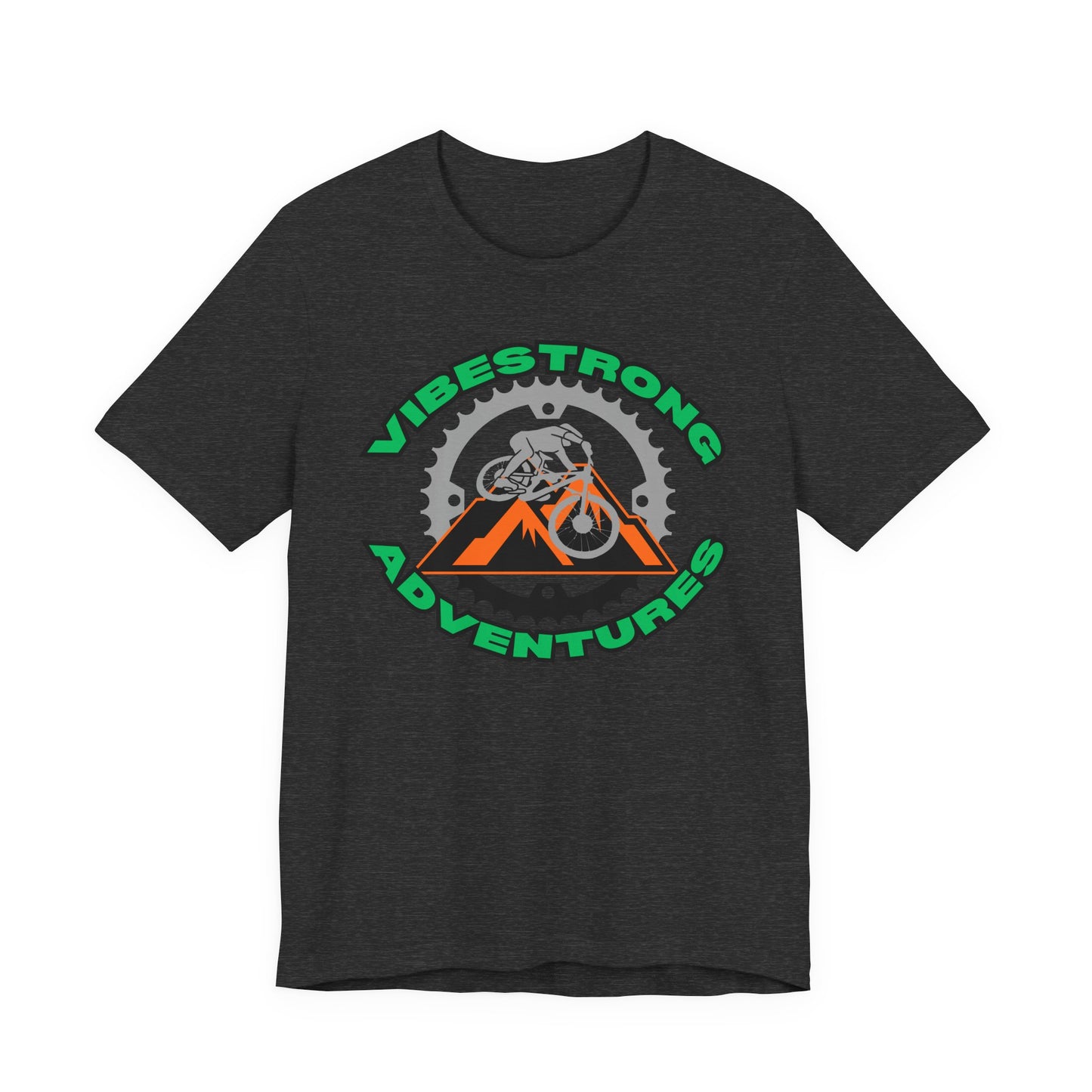 Outdoor Adventure Tee, Vibestrong Shirt, Gift for Adventurers, Biking Tee, Casual Wear, Summer Shirt