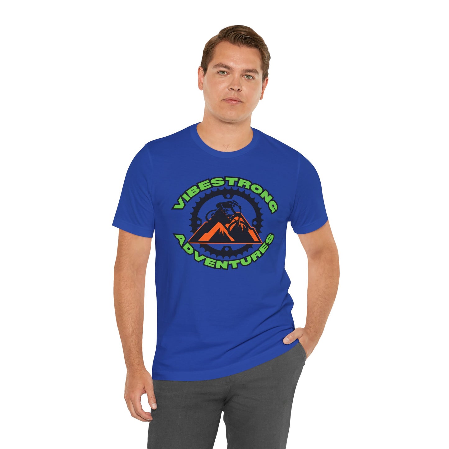 VibeStrong Adventures Tee - Unisex Outdoor Shirt, Gift for Adventurers, Travel Apparel, Nature Lover Clothing, Casual Wear