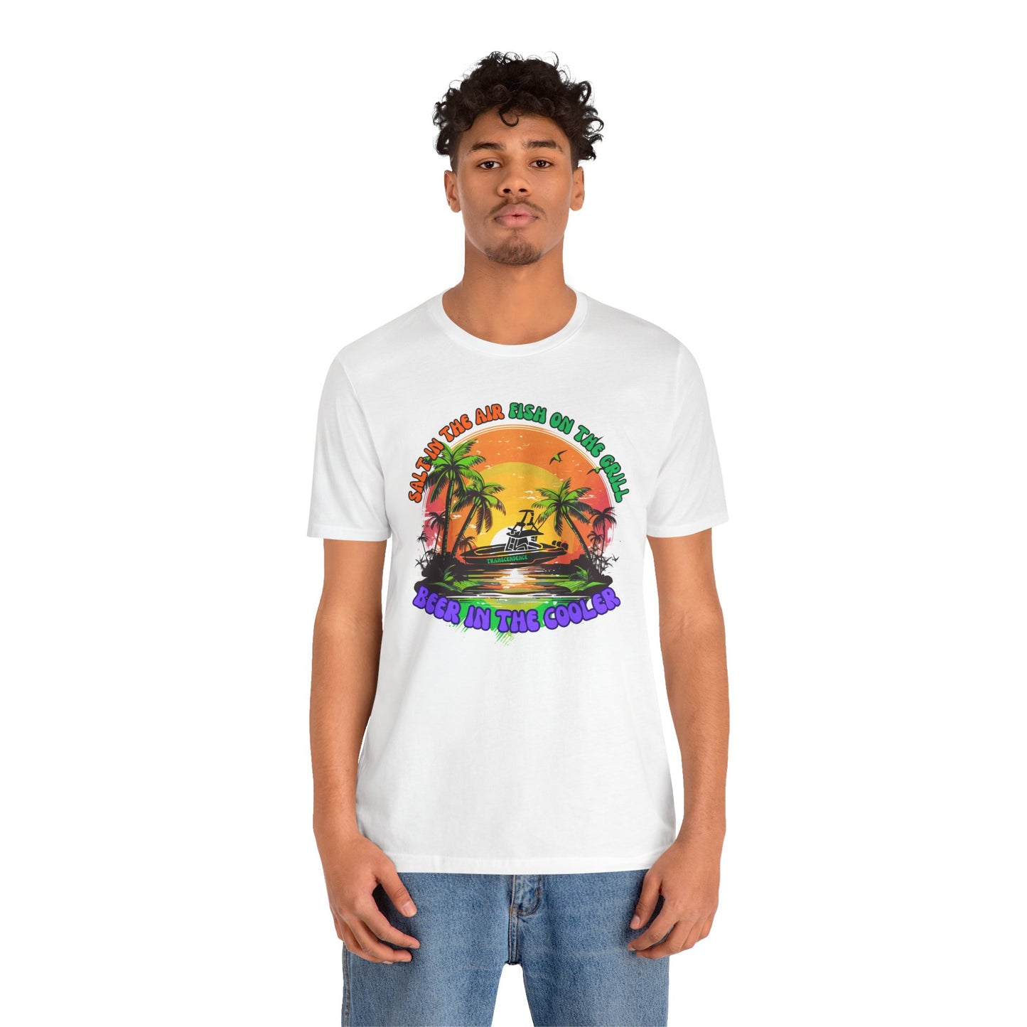 T-Shirt - Chill Vibes Retro Unisex Tee, Perfect for Beach Lovers, Great for Vacation, Summer Parties, Barbecues, Casual Wear