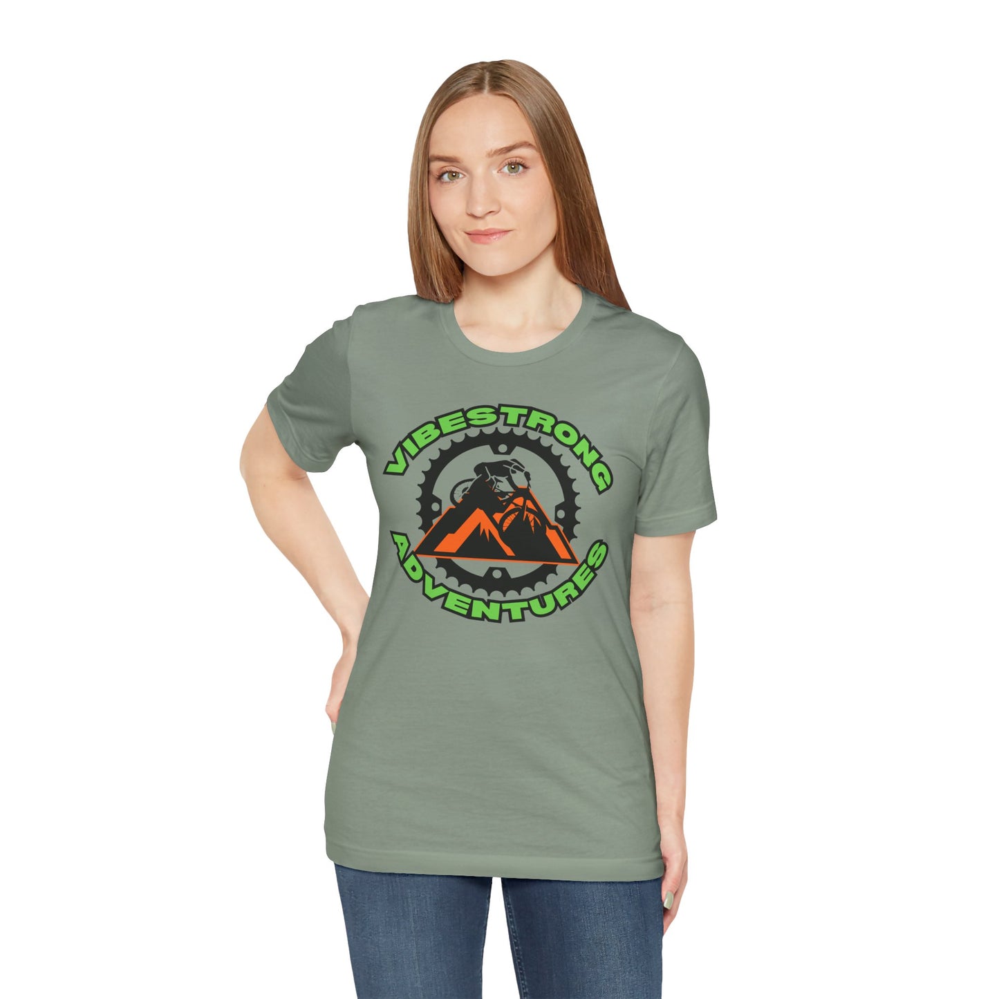 VibeStrong Adventures Tee - Unisex Outdoor Shirt, Gift for Adventurers, Travel Apparel, Nature Lover Clothing, Casual Wear