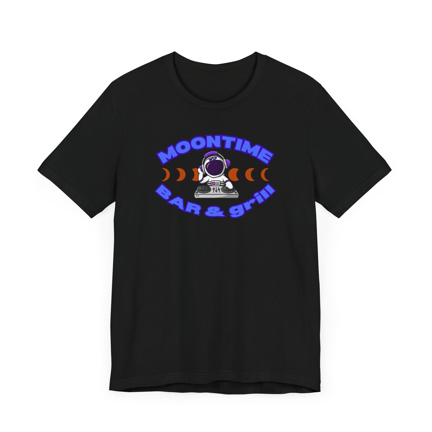 Moontime Bar & Grill Astronaut Tee - Unisex Jersey Short Sleeve T-Shirt