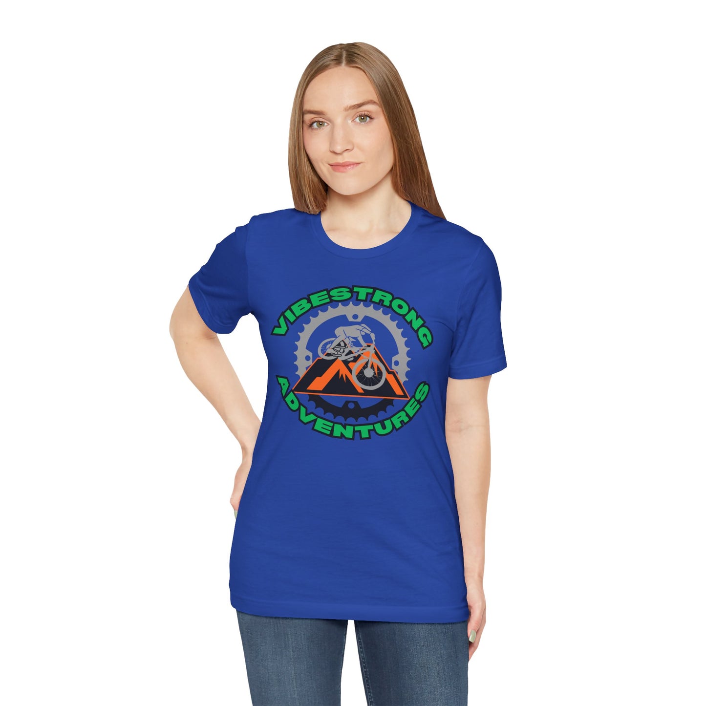Outdoor Adventure Tee, Vibestrong Shirt, Gift for Adventurers, Biking Tee, Casual Wear, Summer Shirt