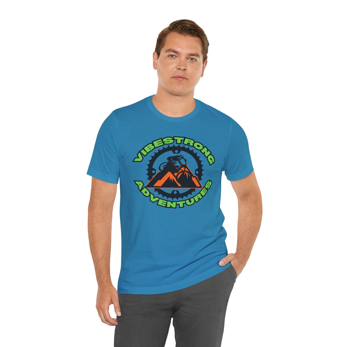 VibeStrong Adventures Tee - Unisex Outdoor Shirt, Gift for Adventurers, Travel Apparel, Nature Lover Clothing, Casual Wear