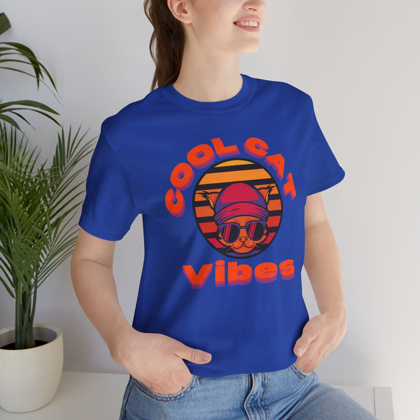 Cool Cat Vibes Unisex Tee - Retro Graphic Shirt for Chill Days