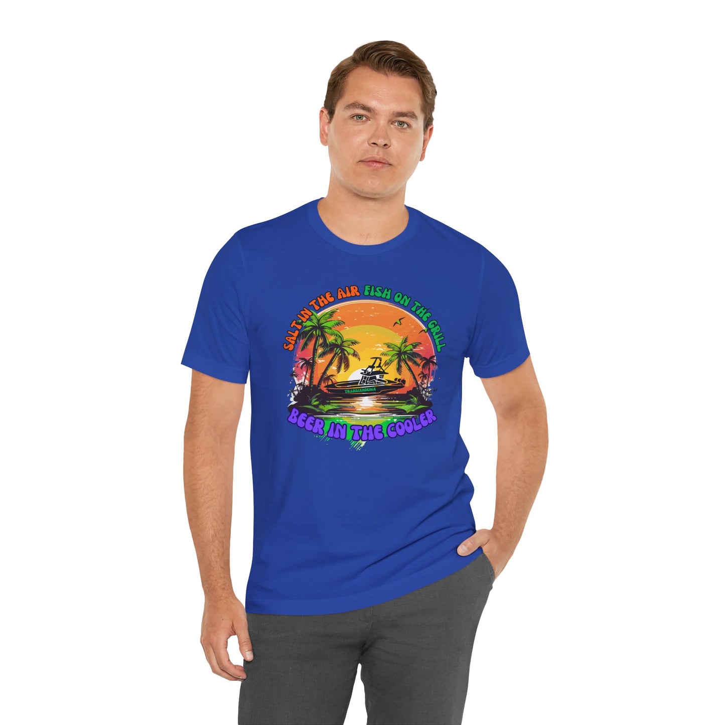 T-Shirt - Chill Vibes Retro Unisex Tee, Perfect for Beach Lovers, Great for Vacation, Summer Parties, Barbecues, Casual Wear