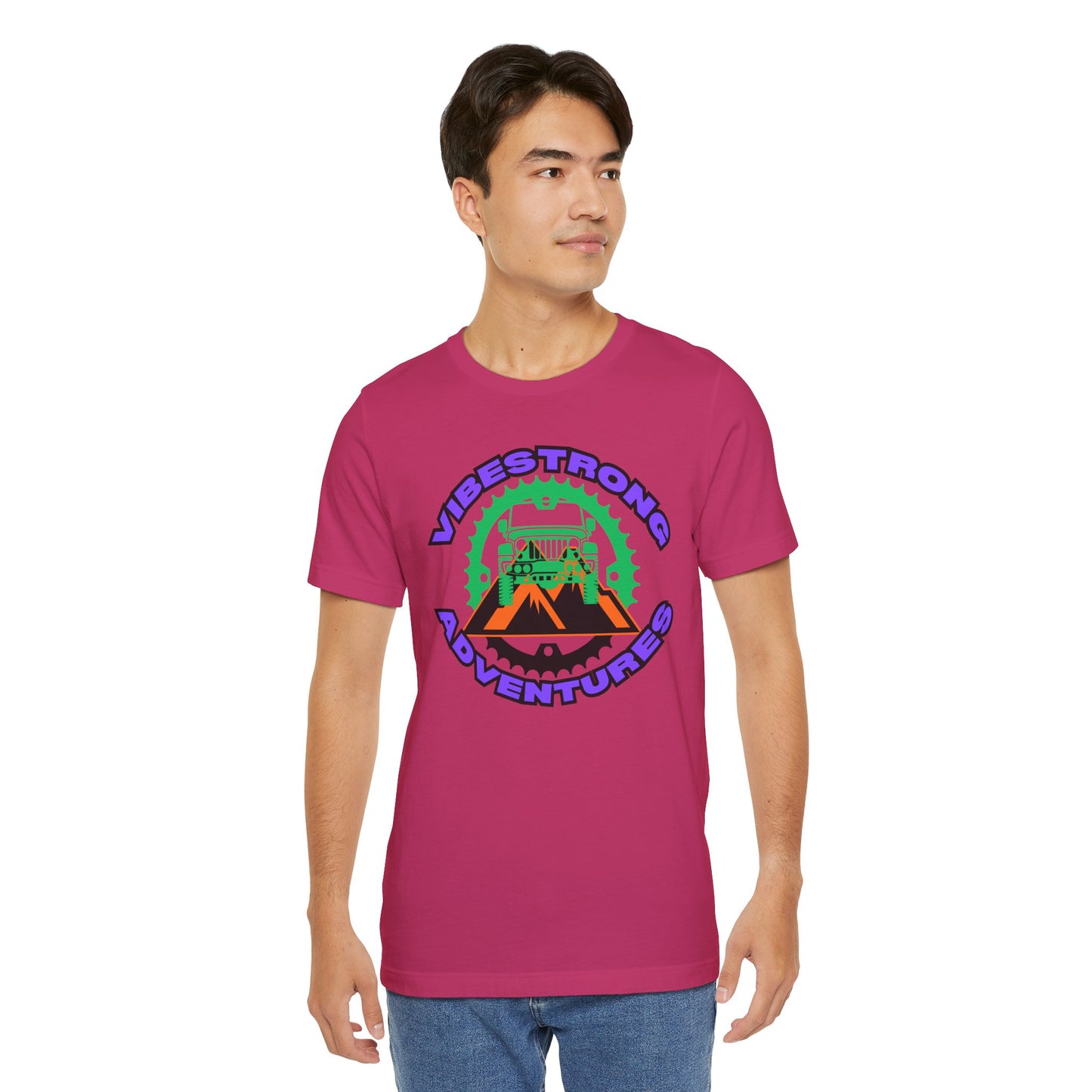 Vibrant Adventure Tee - Unisex Jersey Short Sleeve, Fun Outdoor Shirt, Travel Gift, Casual Wear, Summer Style, Adventure Lovers
