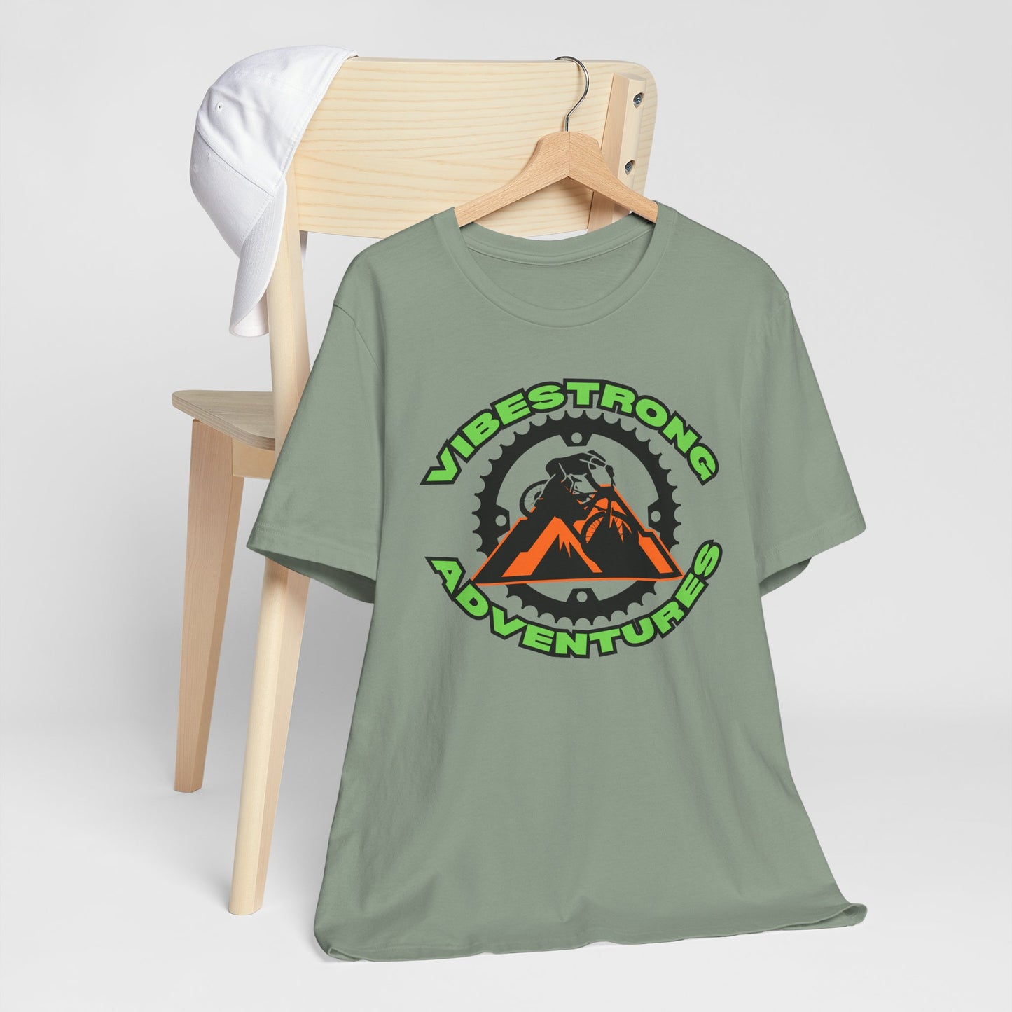 VibeStrong Adventures Tee - Unisex Outdoor Shirt, Gift for Adventurers, Travel Apparel, Nature Lover Clothing, Casual Wear