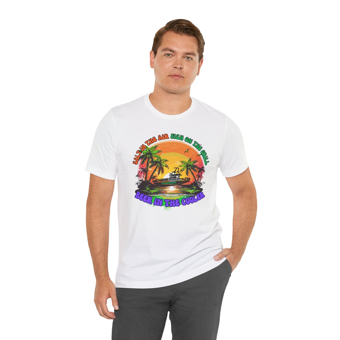 T-Shirt - Chill Vibes Retro Unisex Tee, Perfect for Beach Lovers, Great for Vacation, Summer Parties, Barbecues, Casual Wear