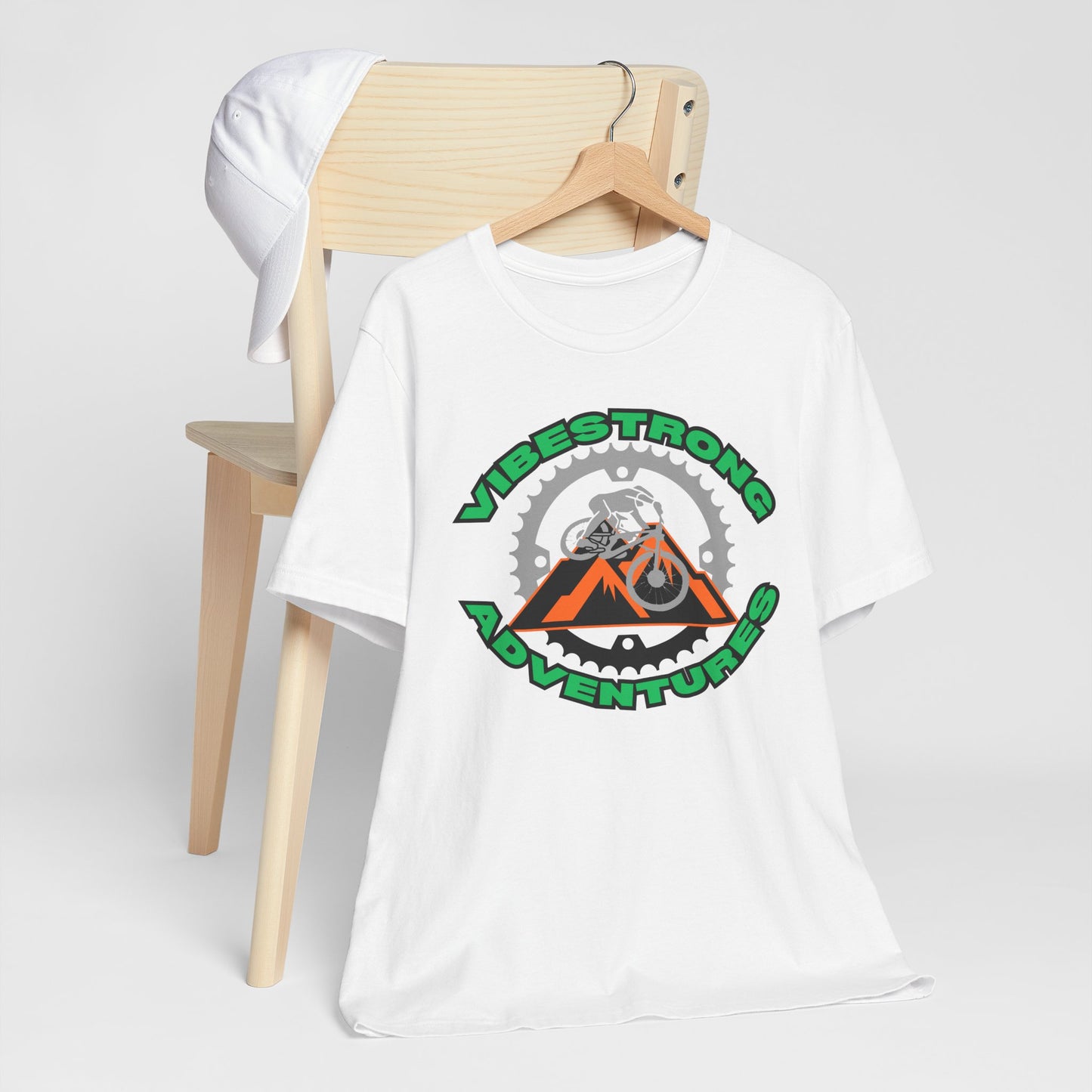 Outdoor Adventure Tee, Vibestrong Shirt, Gift for Adventurers, Biking Tee, Casual Wear, Summer Shirt