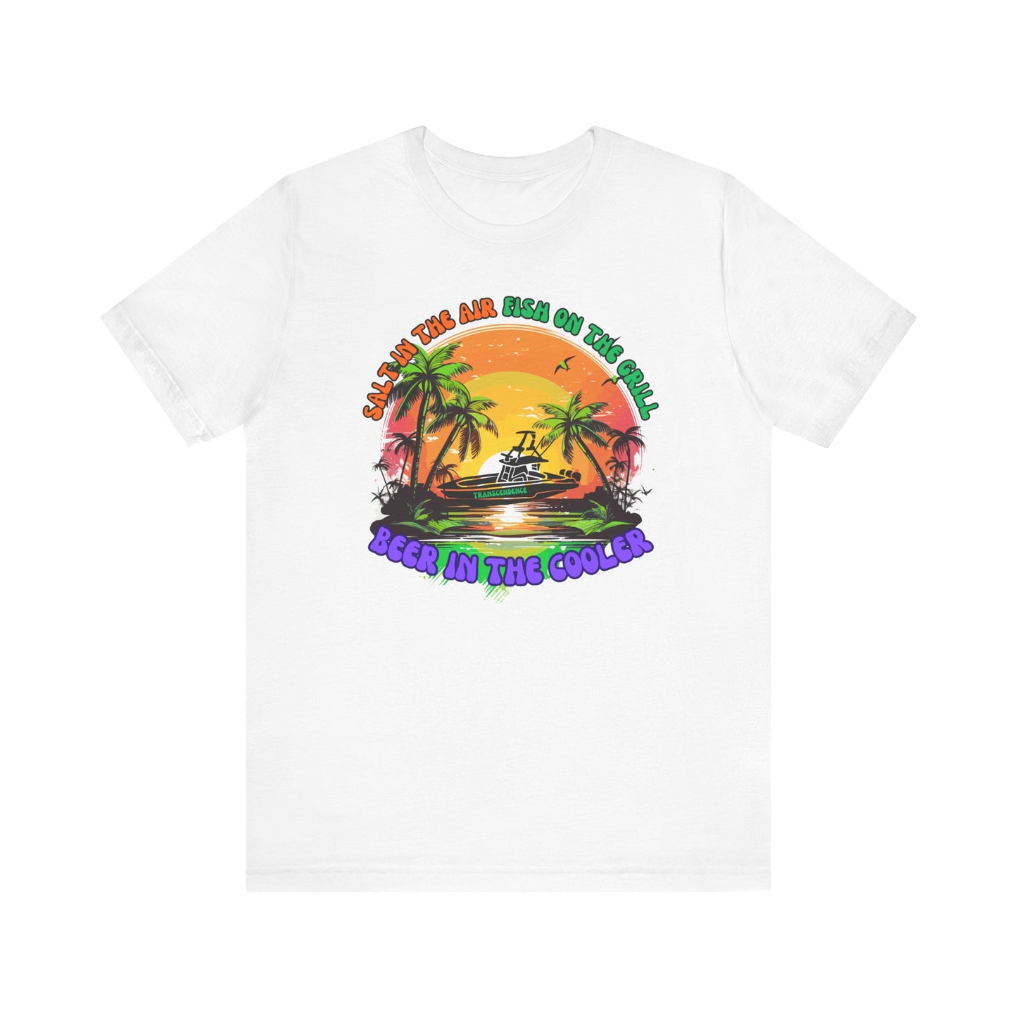 T-Shirt - Chill Vibes Retro Unisex Tee, Perfect for Beach Lovers, Great for Vacation, Summer Parties, Barbecues, Casual Wear