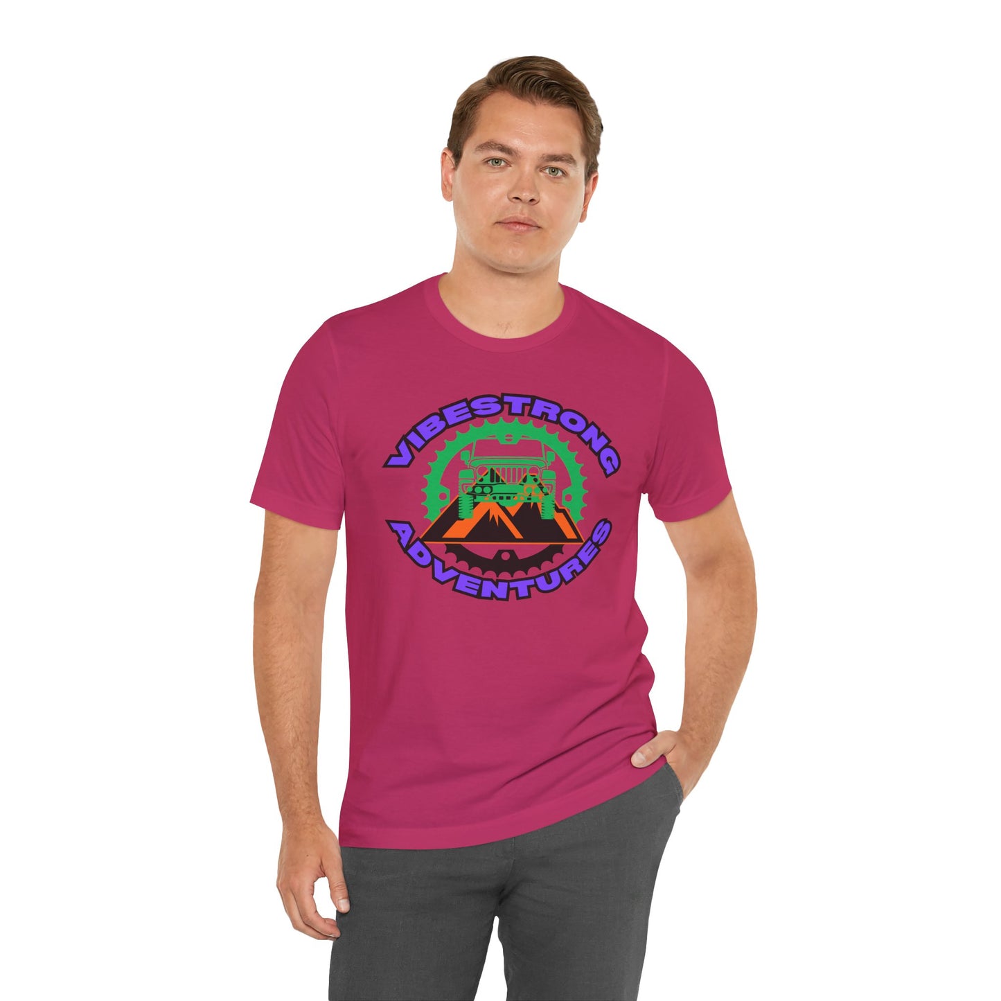 Vibrant Adventure Tee - Unisex Jersey Short Sleeve, Fun Outdoor Shirt, Travel Gift, Casual Wear, Summer Style, Adventure Lovers
