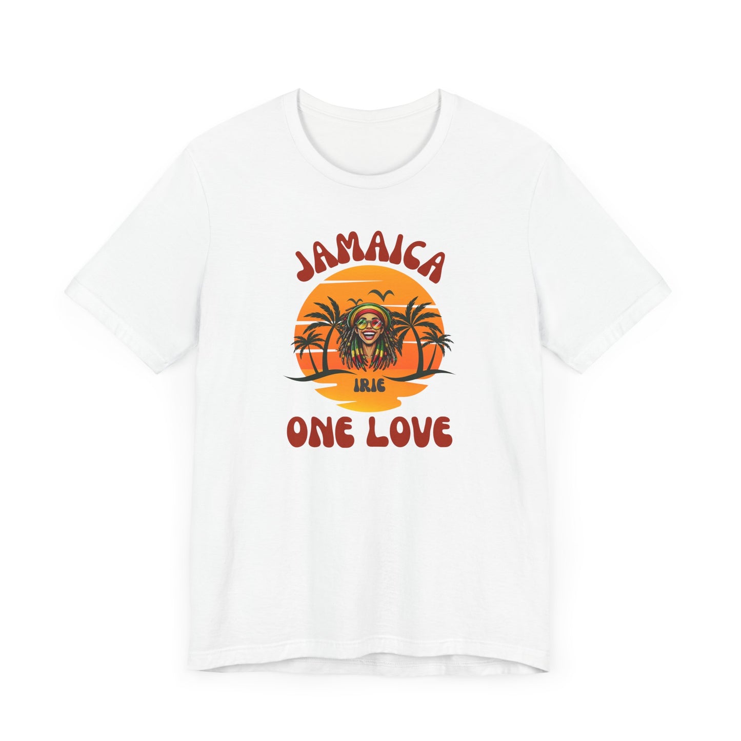 Jamaican Vibes Unisex Jersey Tee - One Love Message