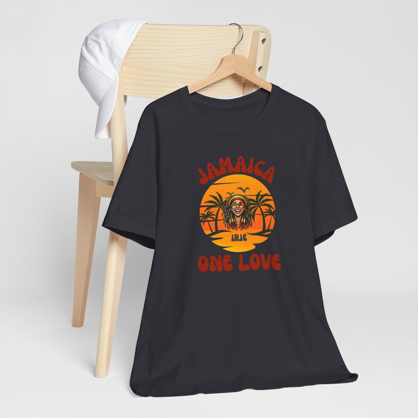 Jamaican Vibes Unisex Jersey Tee - One Love Message