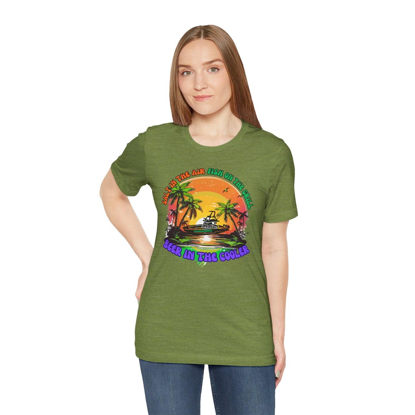 T-Shirt - Chill Vibes Retro Unisex Tee, Perfect for Beach Lovers, Great for Vacation, Summer Parties, Barbecues, Casual Wear