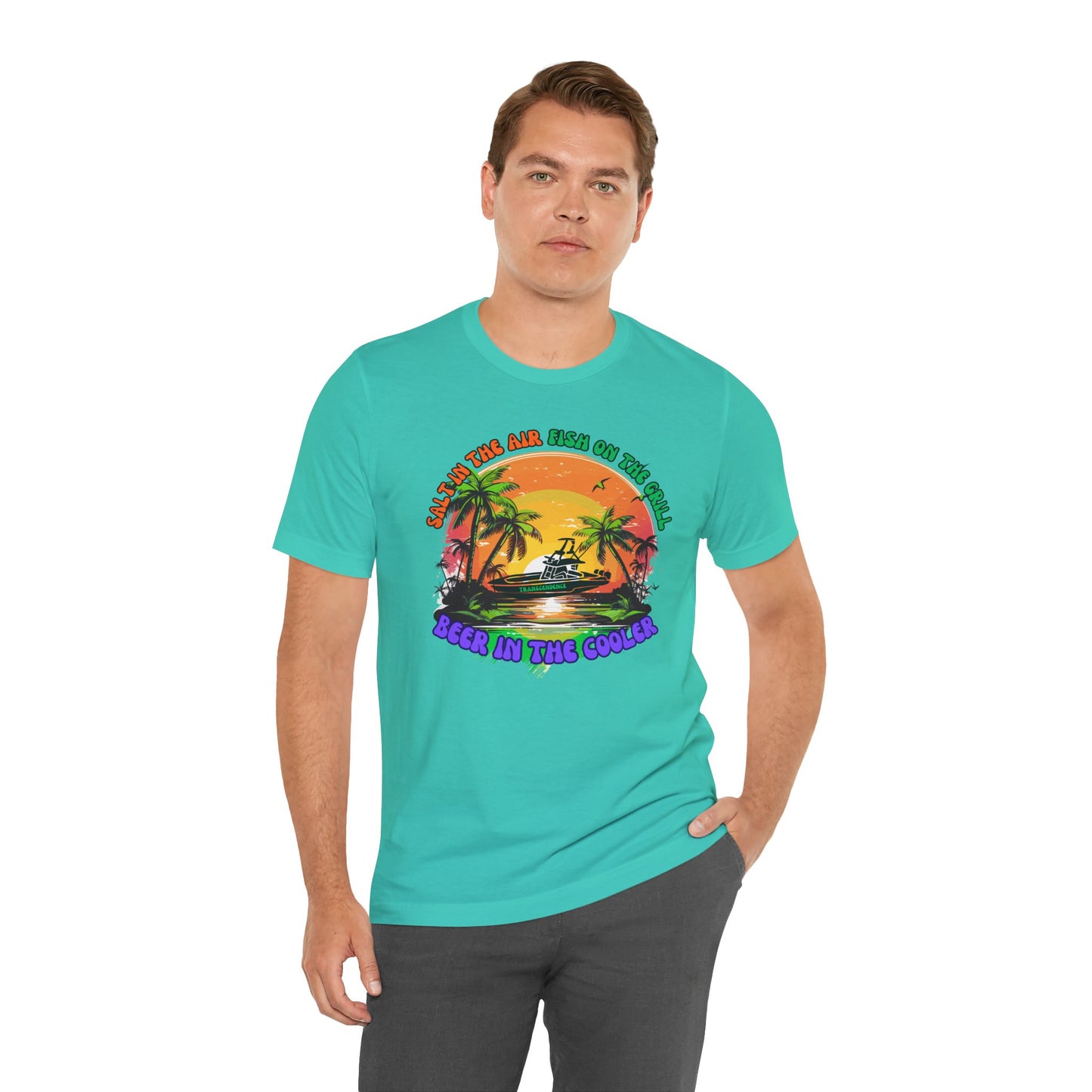 T-Shirt - Chill Vibes Retro Unisex Tee, Perfect for Beach Lovers, Great for Vacation, Summer Parties, Barbecues, Casual Wear