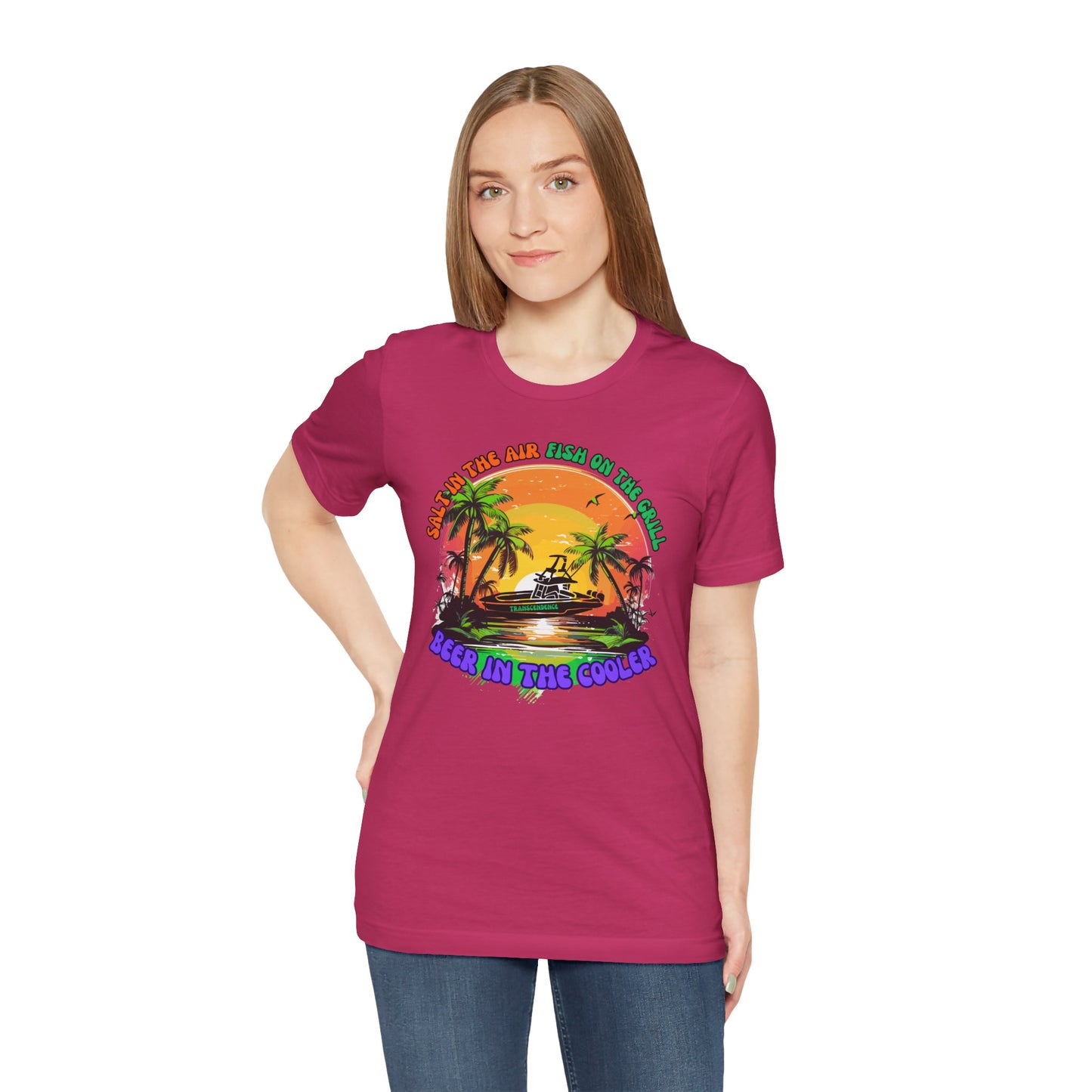 T-Shirt - Chill Vibes Retro Unisex Tee, Perfect for Beach Lovers, Great for Vacation, Summer Parties, Barbecues, Casual Wear