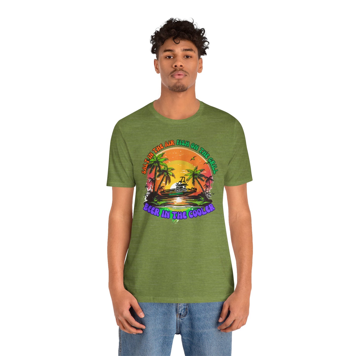 T-Shirt - Chill Vibes Retro Unisex Tee, Perfect for Beach Lovers, Great for Vacation, Summer Parties, Barbecues, Casual Wear