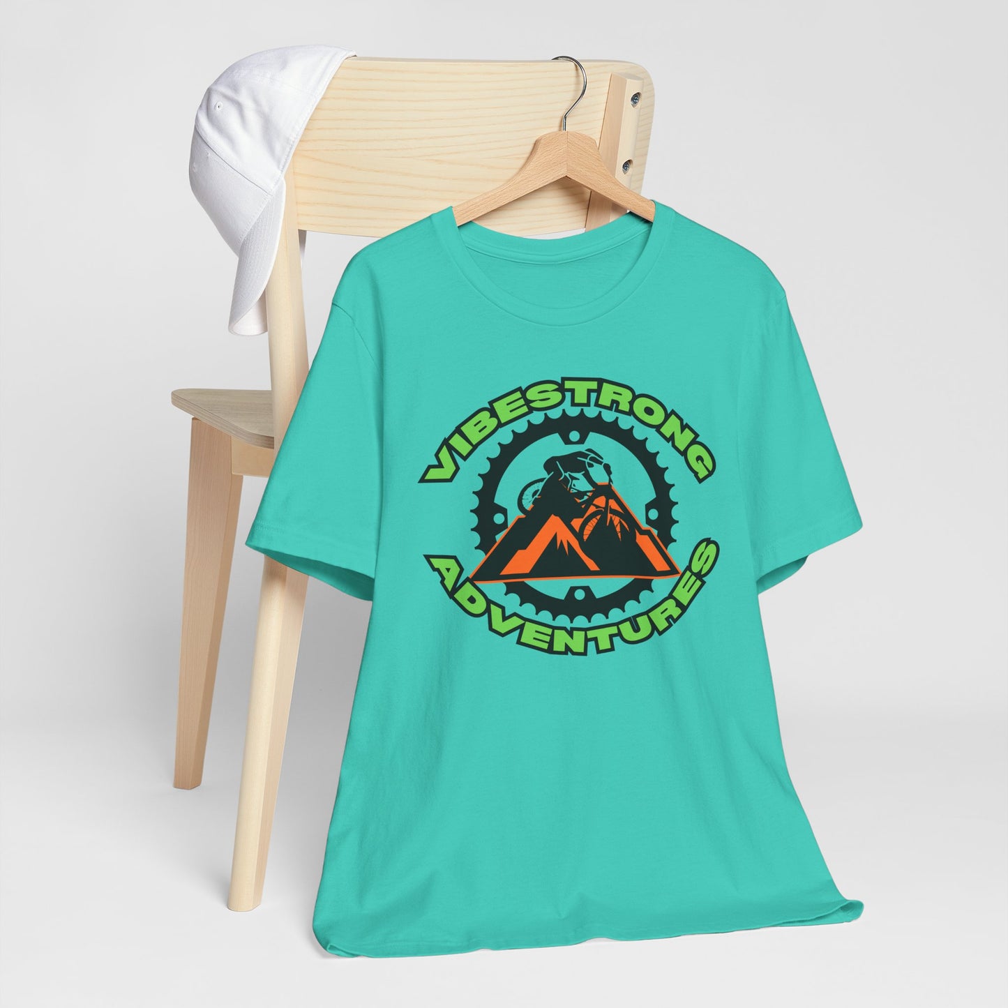 VibeStrong Adventures Tee - Unisex Outdoor Shirt, Gift for Adventurers, Travel Apparel, Nature Lover Clothing, Casual Wear