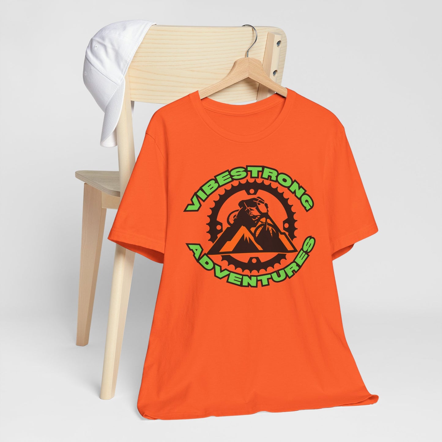 VibeStrong Adventures Tee - Unisex Outdoor Shirt, Gift for Adventurers, Travel Apparel, Nature Lover Clothing, Casual Wear