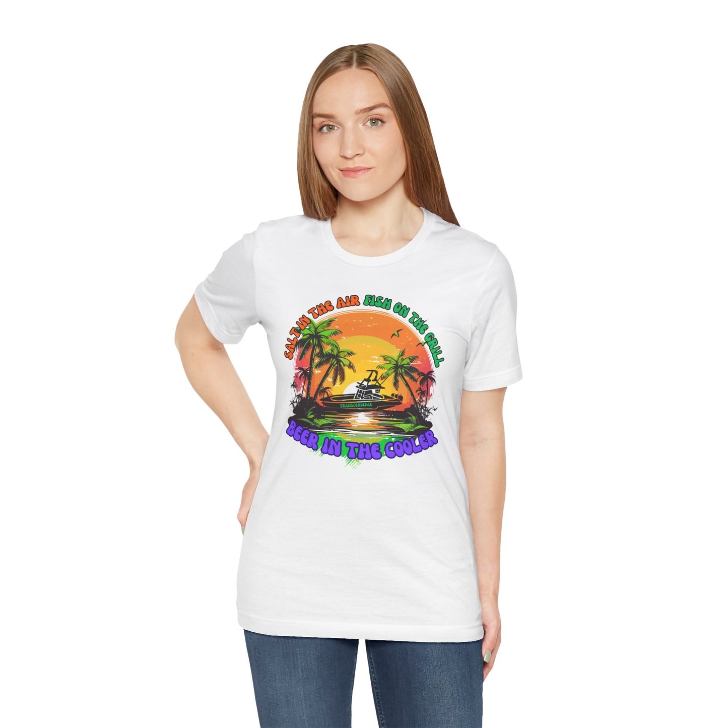 T-Shirt - Chill Vibes Retro Unisex Tee, Perfect for Beach Lovers, Great for Vacation, Summer Parties, Barbecues, Casual Wear