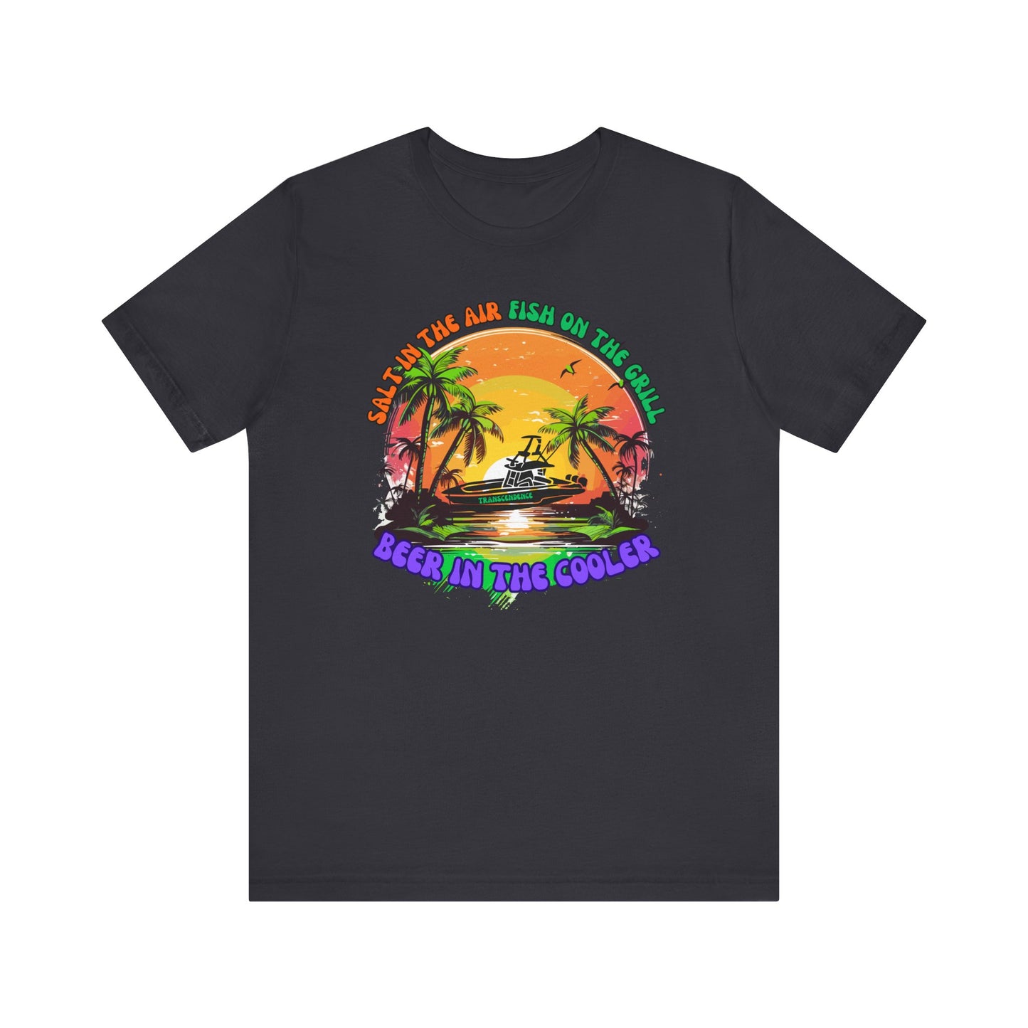 T-Shirt - Chill Vibes Retro Unisex Tee, Perfect for Beach Lovers, Great for Vacation, Summer Parties, Barbecues, Casual Wear