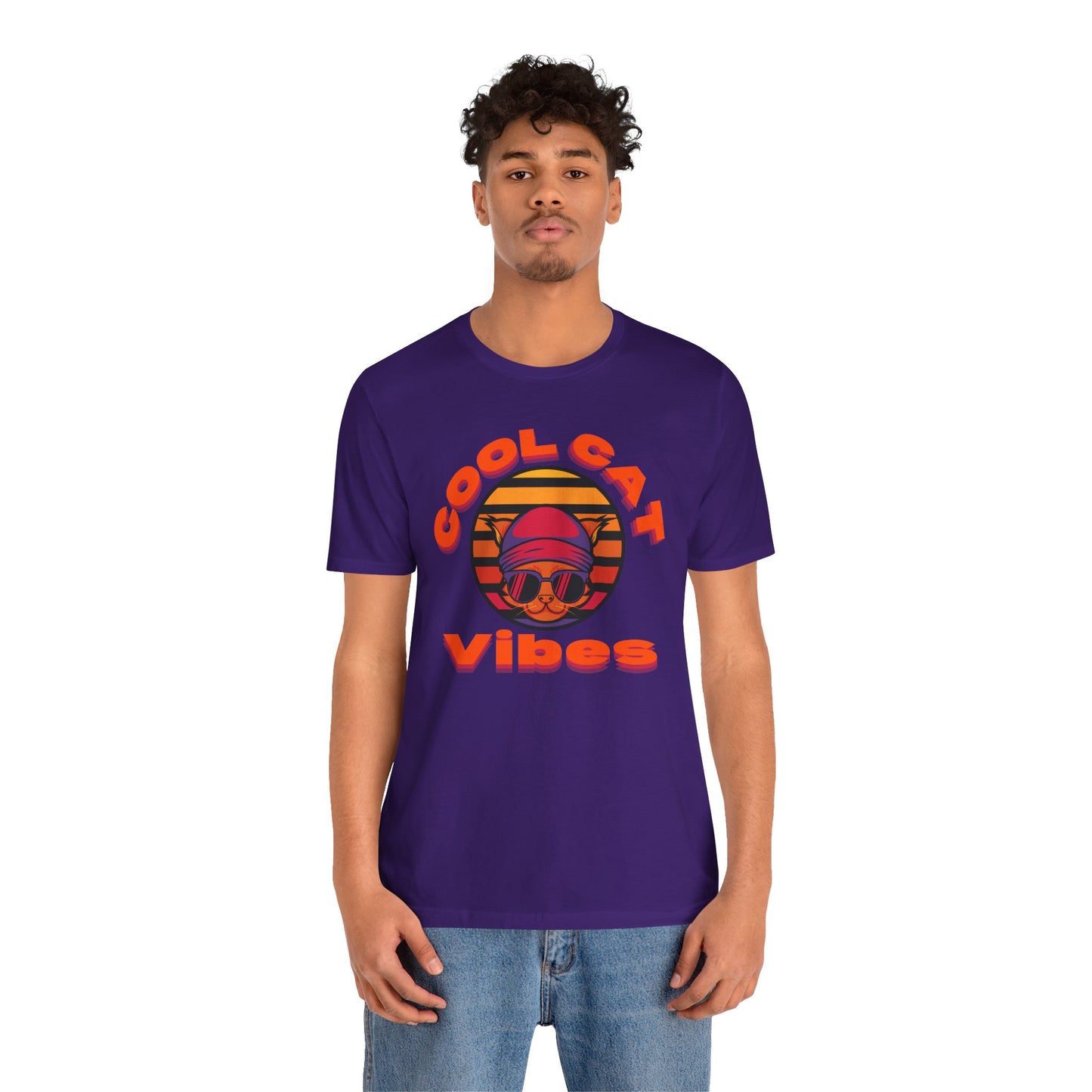 Cool Cat Vibes Unisex Tee - Retro Graphic Shirt for Chill Days