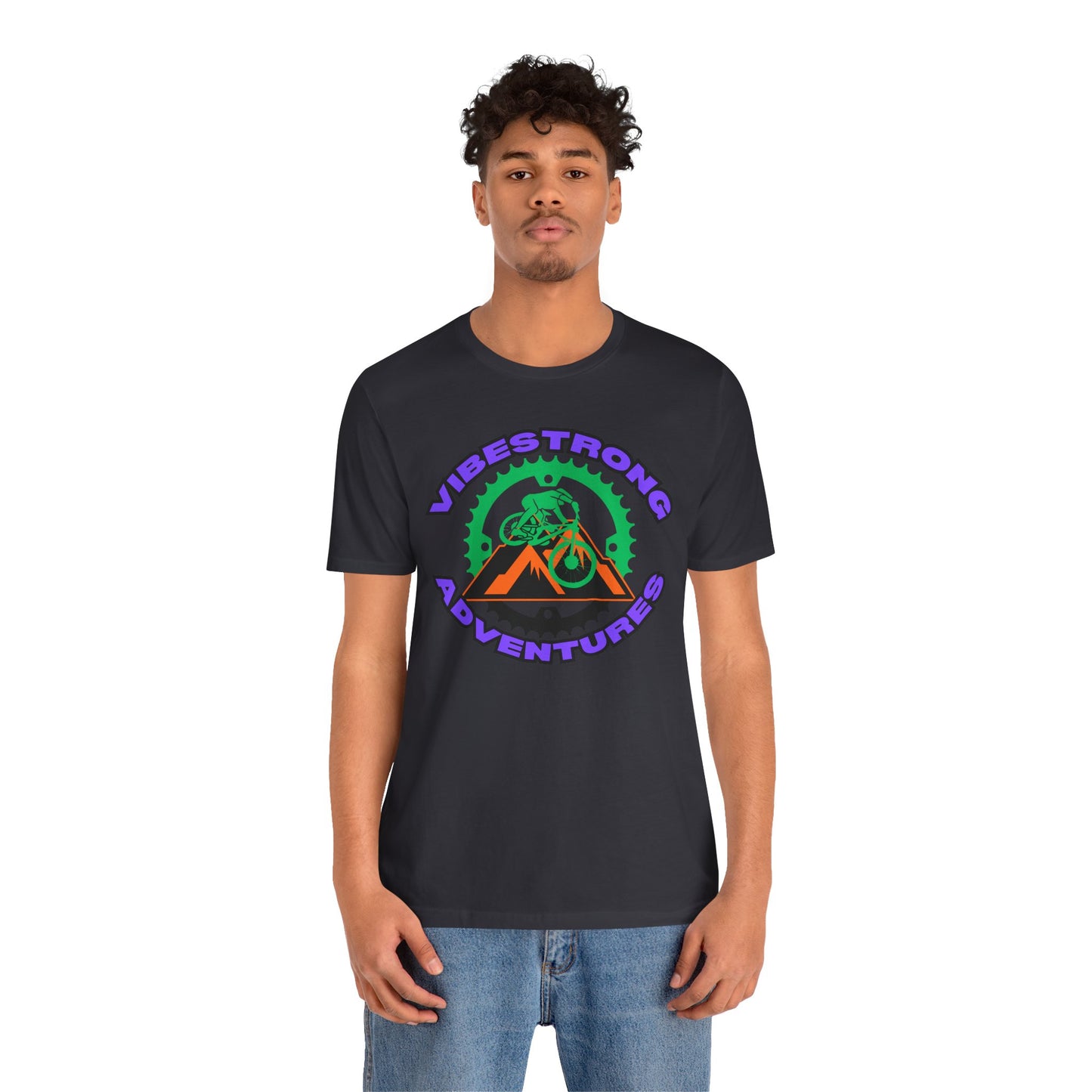 Vibestrong Adventure Tee | Unisex Short Sleeve T-Shirt for Outdoor Lovers, Travel, Nature Enthusiasts, Casual Wear, Gift idea