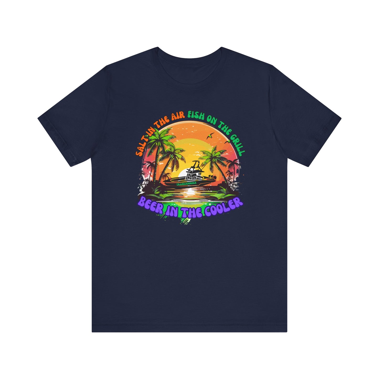 T-Shirt - Chill Vibes Retro Unisex Tee, Perfect for Beach Lovers, Great for Vacation, Summer Parties, Barbecues, Casual Wear
