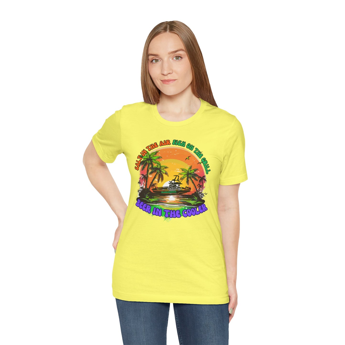 T-Shirt - Chill Vibes Retro Unisex Tee, Perfect for Beach Lovers, Great for Vacation, Summer Parties, Barbecues, Casual Wear