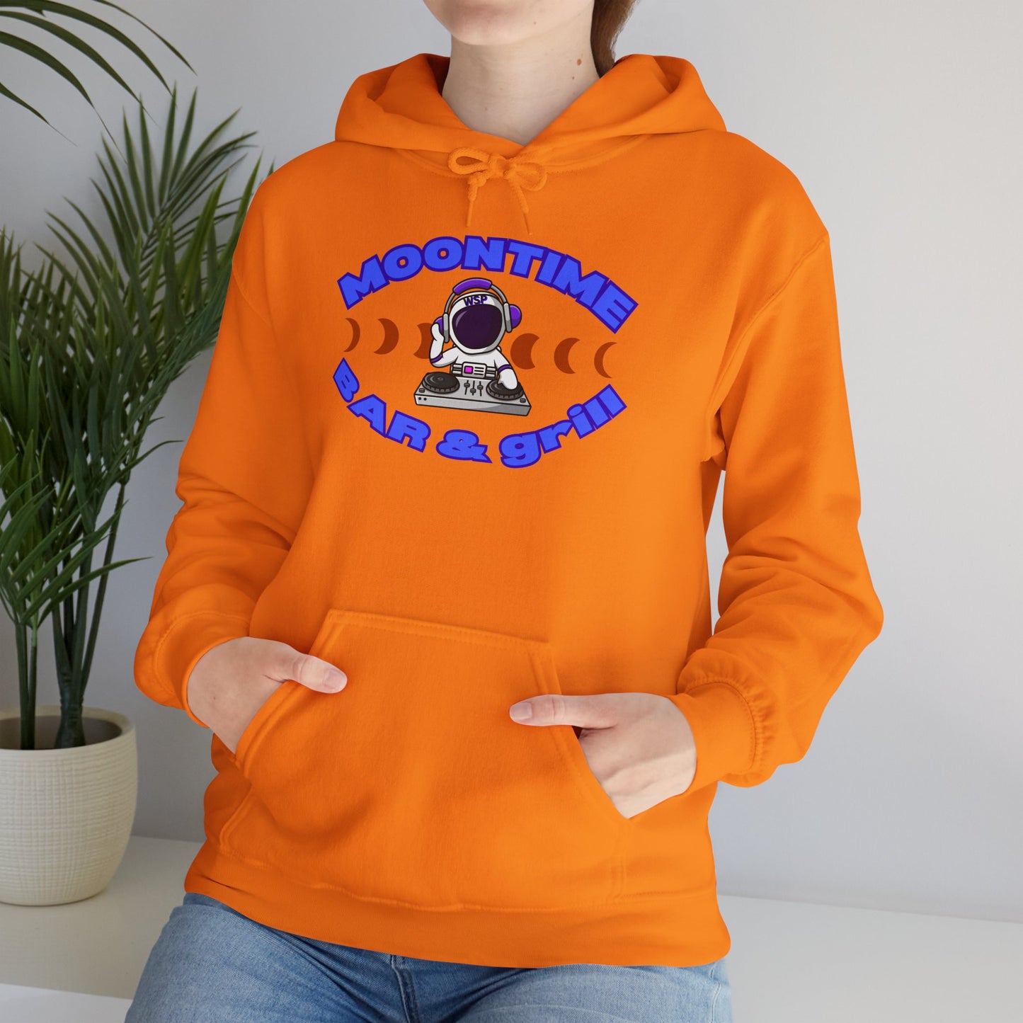 Astronaut Themed Unisex Hoodie - Moontime Bar & Grill