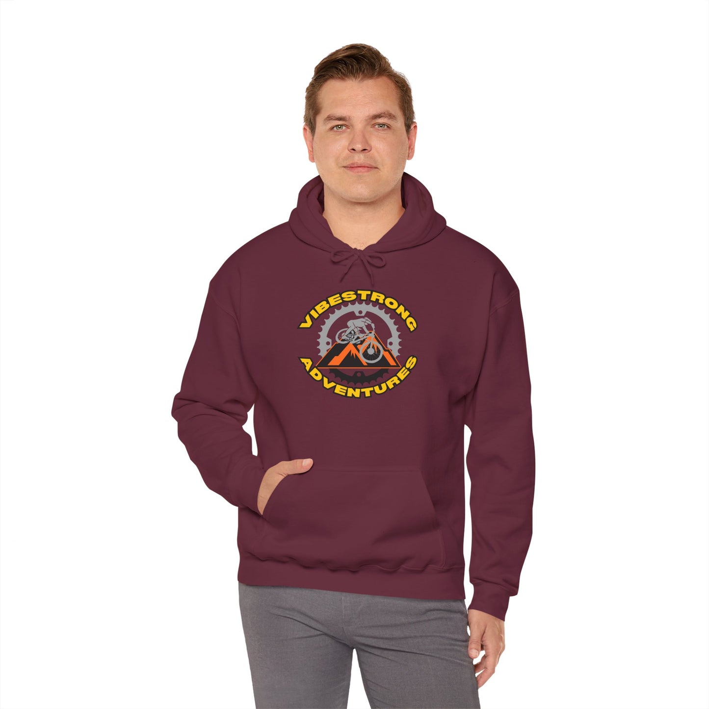 Adventure Vibes Hoodie | Unisex Heavy Blend Hooded Sweatshirt | Outdoor, Camping, Travel Apparel, Cool Gift for Explorers