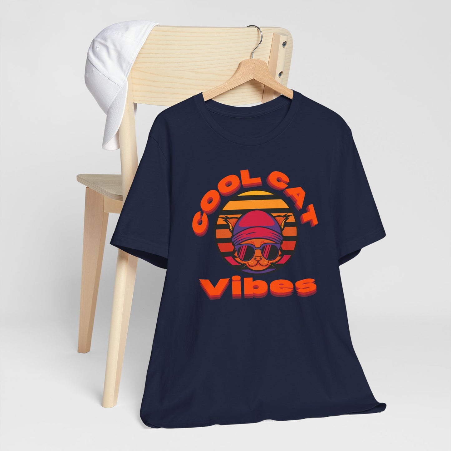 Cool Cat Vibes Unisex Tee - Retro Graphic Shirt for Chill Days