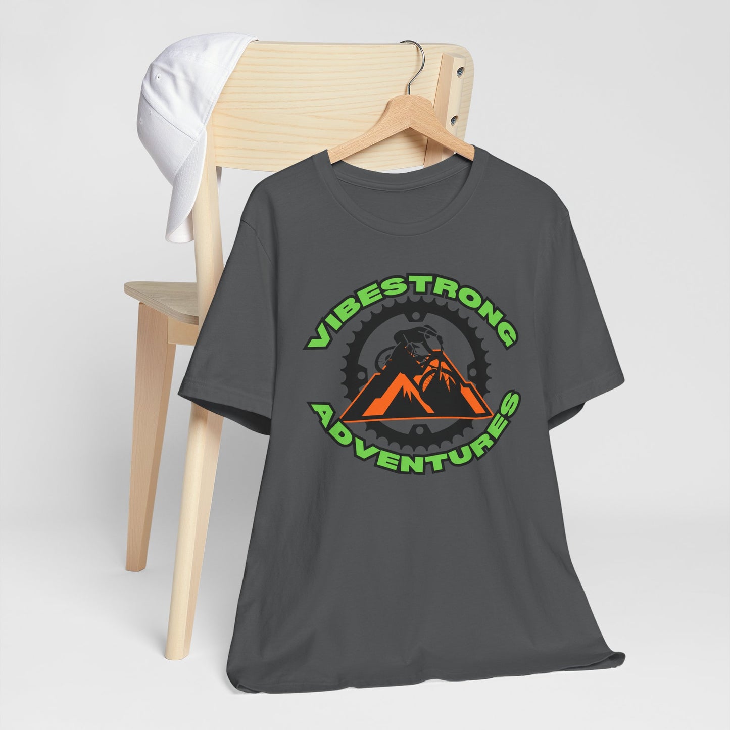 VibeStrong Adventures Tee - Unisex Outdoor Shirt, Gift for Adventurers, Travel Apparel, Nature Lover Clothing, Casual Wear