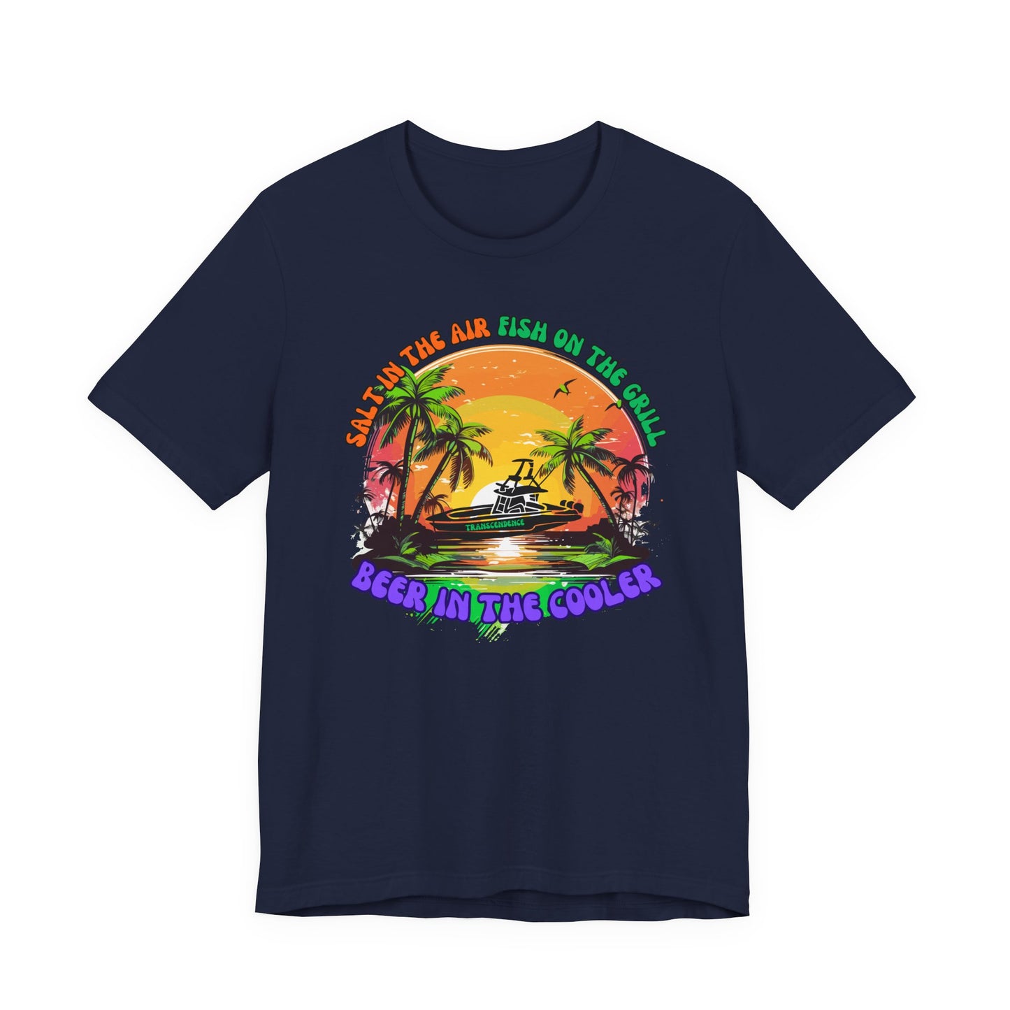 T-Shirt - Chill Vibes Retro Unisex Tee, Perfect for Beach Lovers, Great for Vacation, Summer Parties, Barbecues, Casual Wear