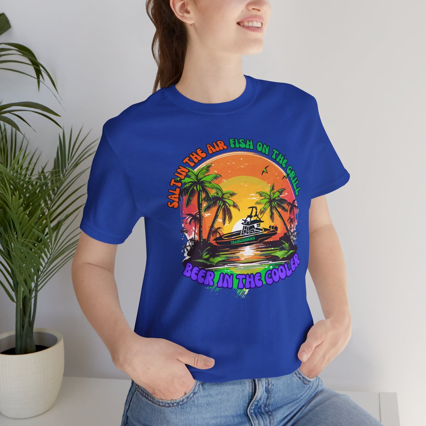 T-Shirt - Chill Vibes Retro Unisex Tee, Perfect for Beach Lovers, Great for Vacation, Summer Parties, Barbecues, Casual Wear