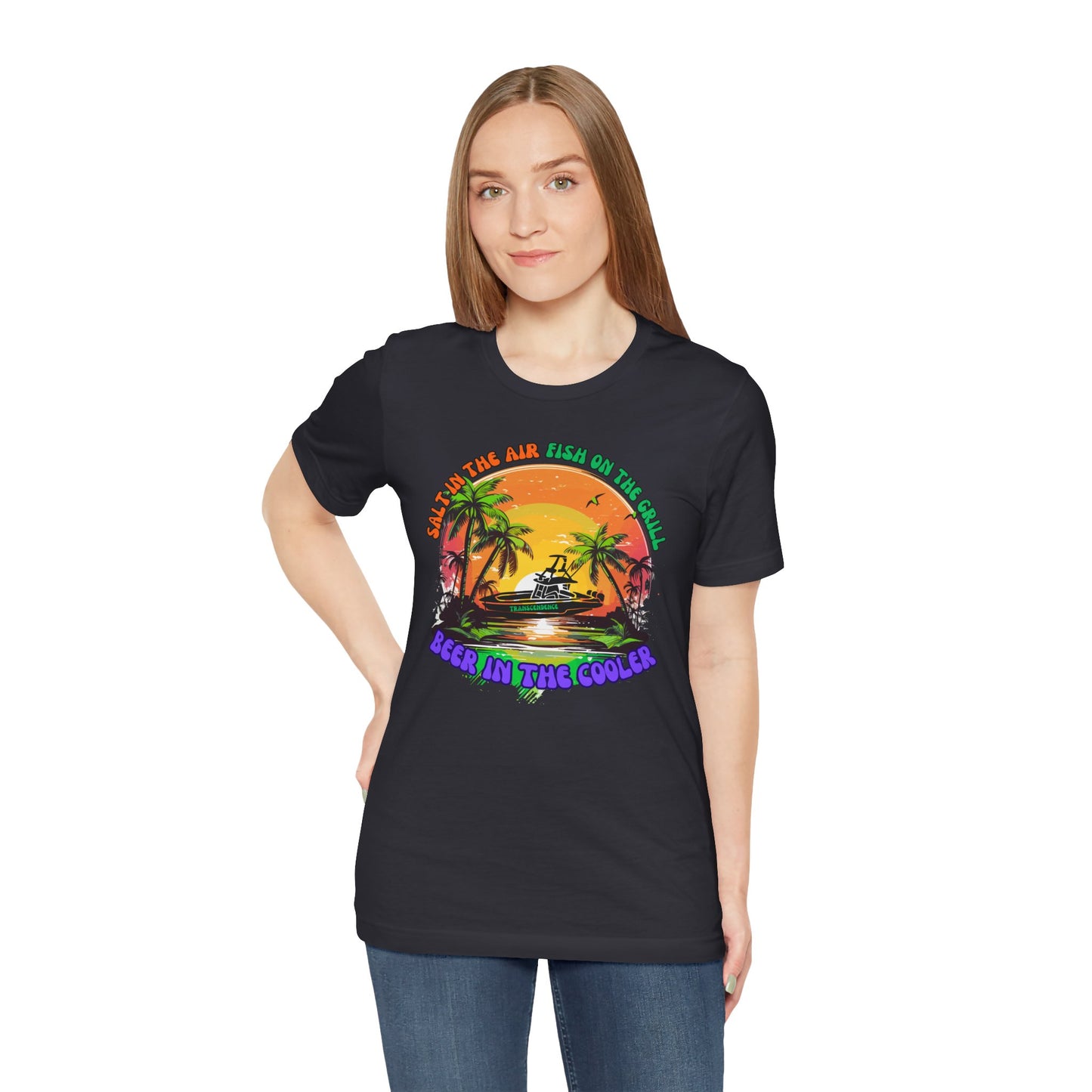 T-Shirt - Chill Vibes Retro Unisex Tee, Perfect for Beach Lovers, Great for Vacation, Summer Parties, Barbecues, Casual Wear