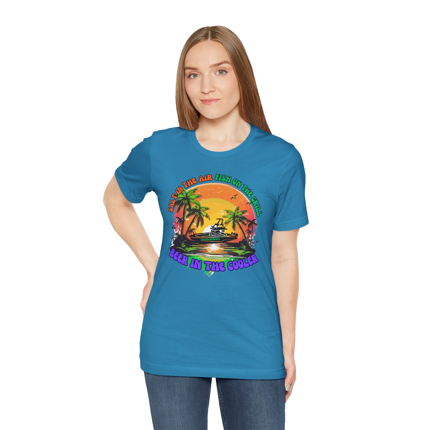 T-Shirt - Chill Vibes Retro Unisex Tee, Perfect for Beach Lovers, Great for Vacation, Summer Parties, Barbecues, Casual Wear