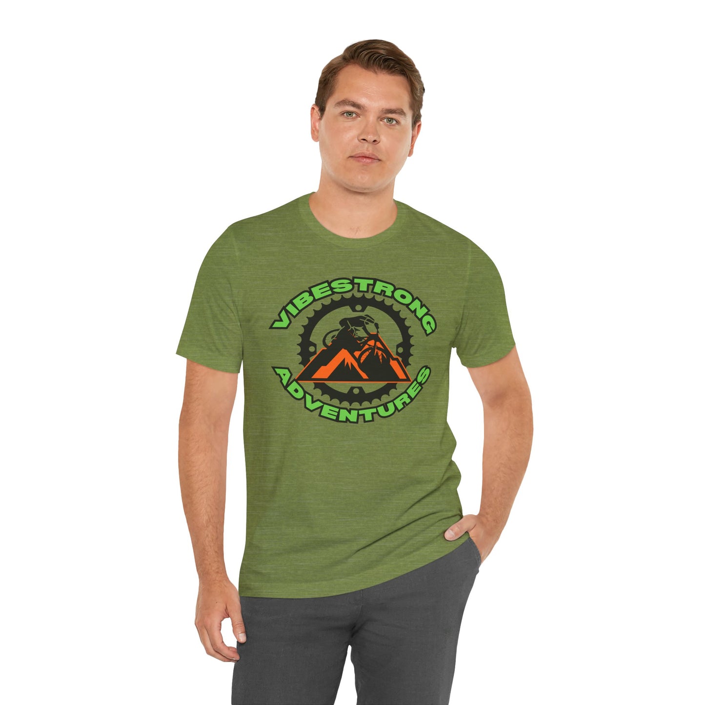 VibeStrong Adventures Tee - Unisex Outdoor Shirt, Gift for Adventurers, Travel Apparel, Nature Lover Clothing, Casual Wear