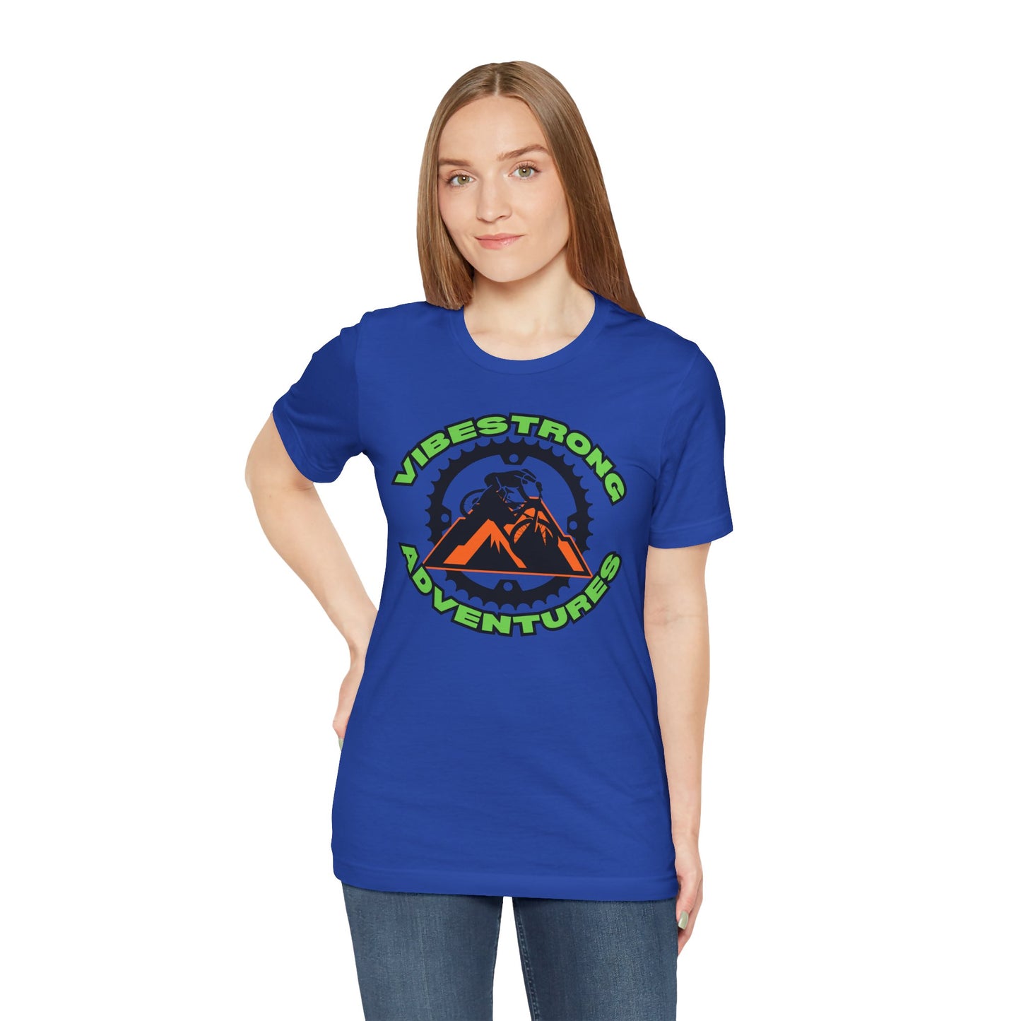 VibeStrong Adventures Tee - Unisex Outdoor Shirt, Gift for Adventurers, Travel Apparel, Nature Lover Clothing, Casual Wear