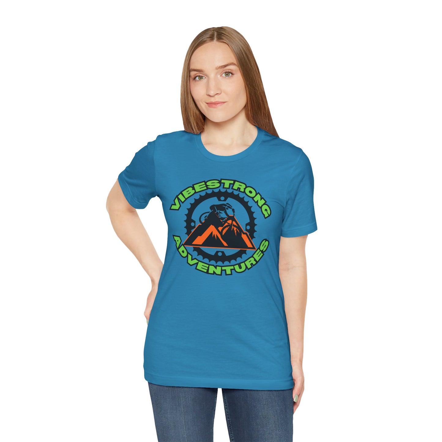 VibeStrong Adventures Tee - Unisex Outdoor Shirt, Gift for Adventurers, Travel Apparel, Nature Lover Clothing, Casual Wear