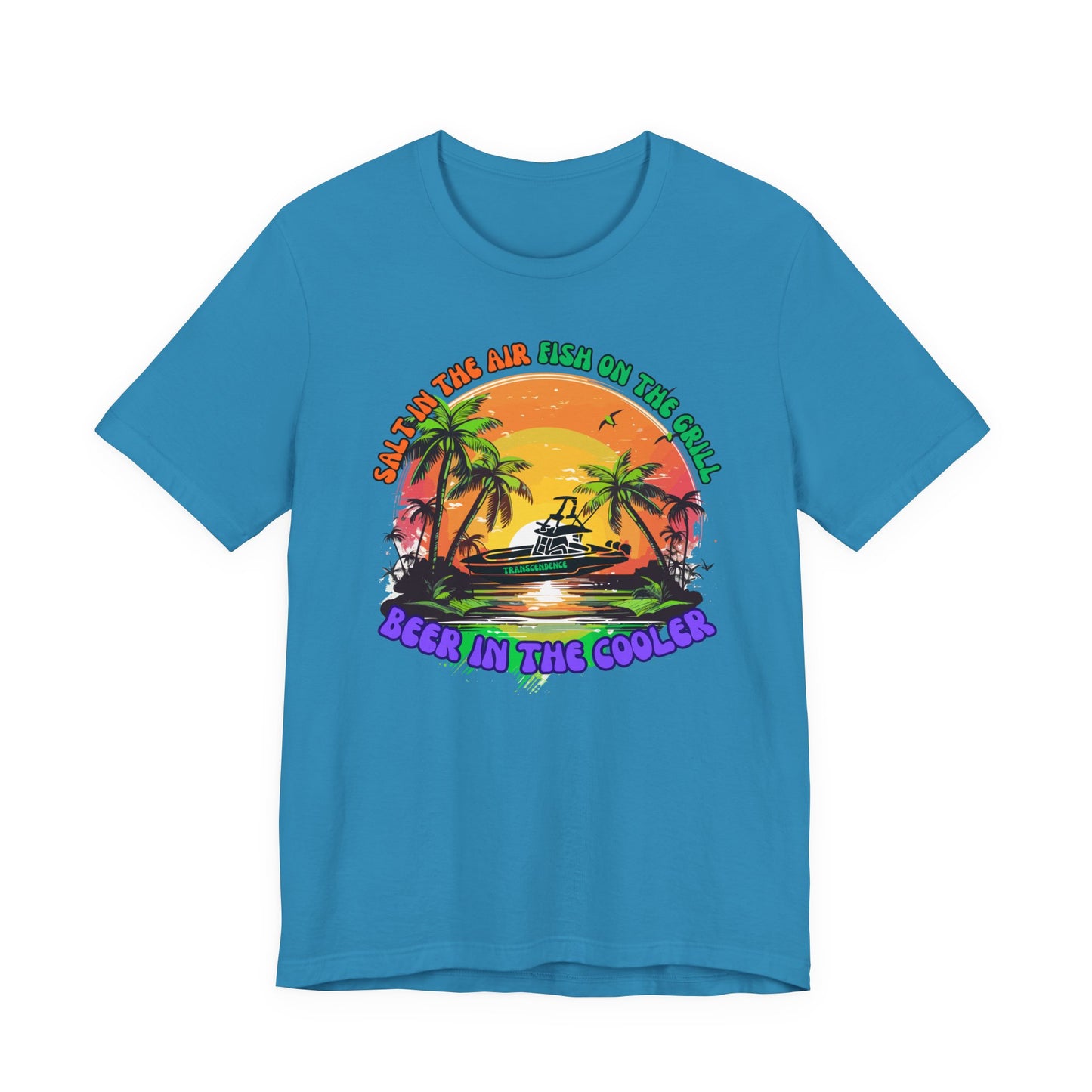 T-Shirt - Chill Vibes Retro Unisex Tee, Perfect for Beach Lovers, Great for Vacation, Summer Parties, Barbecues, Casual Wear