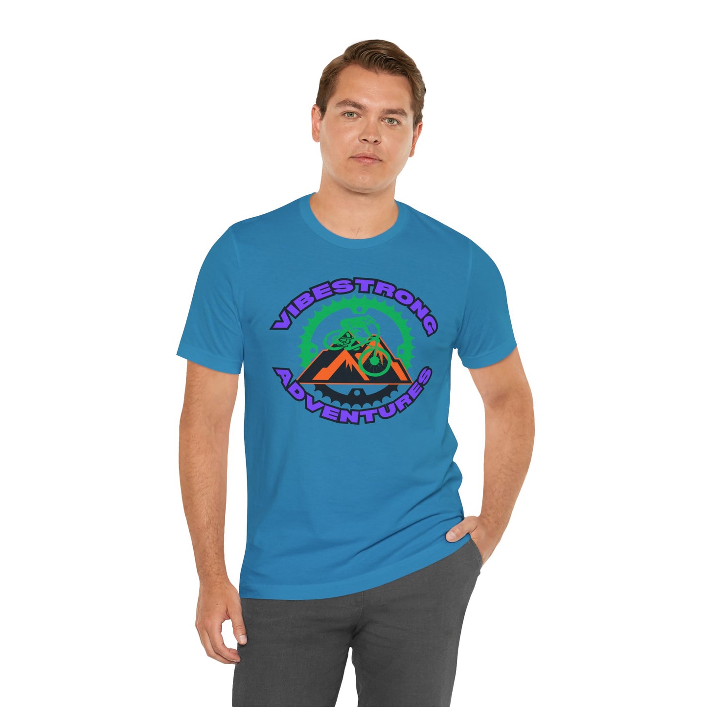 Vibestrong Adventure Tee | Unisex Short Sleeve T-Shirt for Outdoor Lovers, Travel, Nature Enthusiasts, Casual Wear, Gift idea