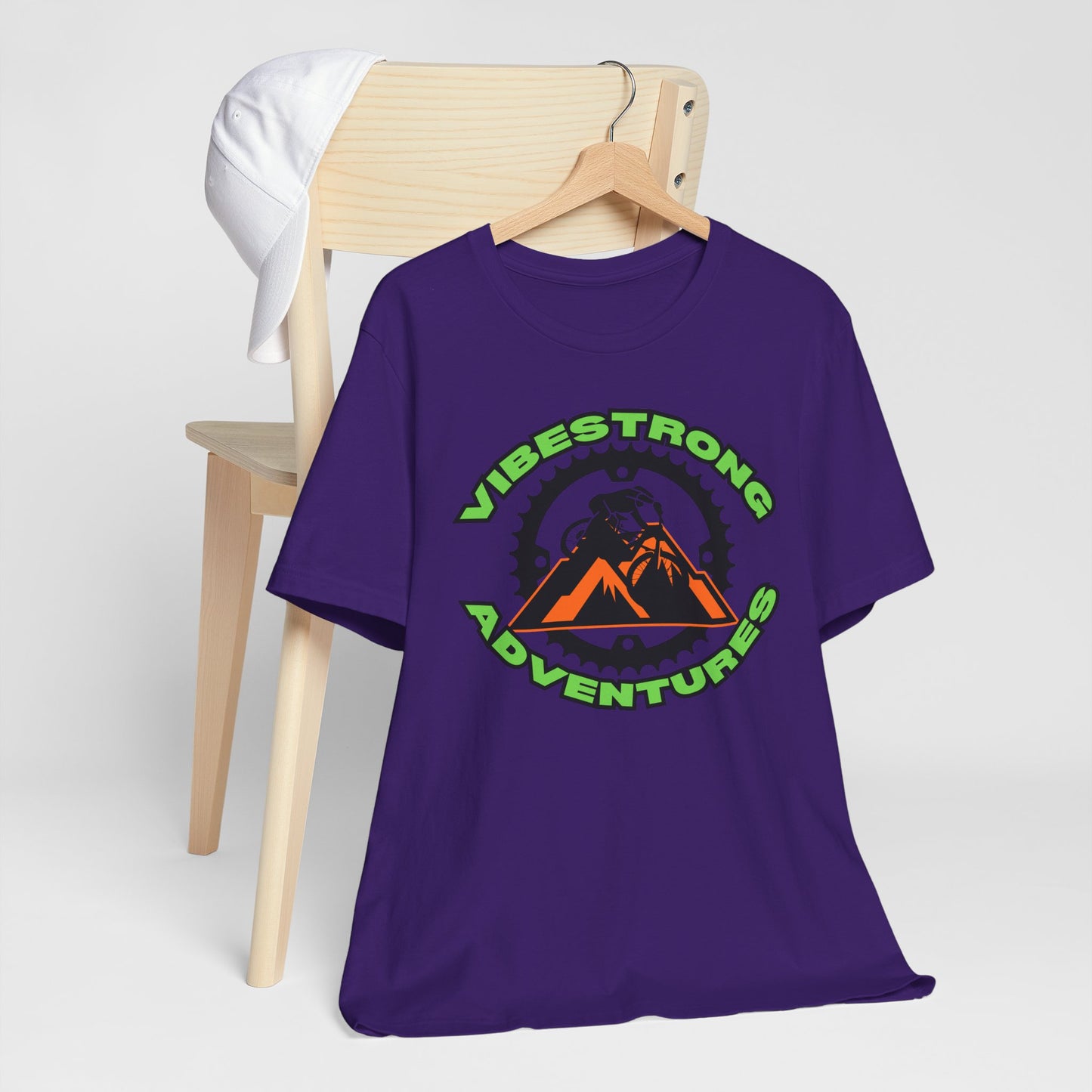 VibeStrong Adventures Tee - Unisex Outdoor Shirt, Gift for Adventurers, Travel Apparel, Nature Lover Clothing, Casual Wear