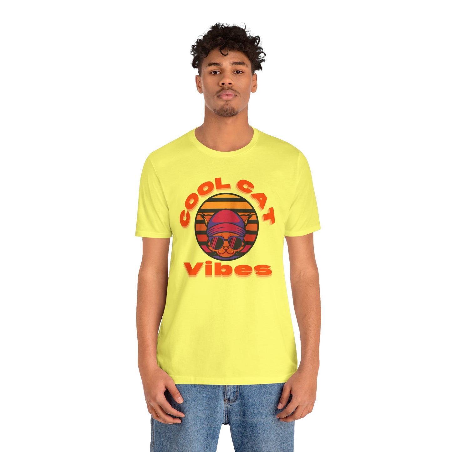 Cool Cat Vibes Unisex Tee - Retro Graphic Shirt for Chill Days